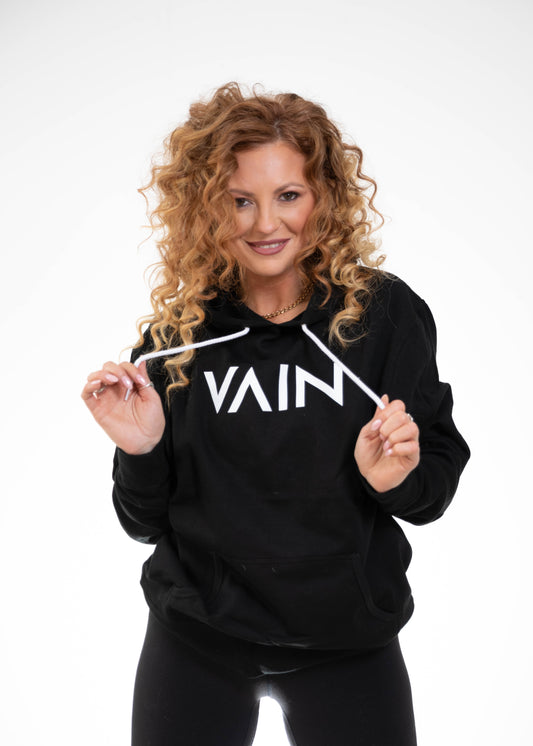 VAIN Black Hooded Sweatshirt